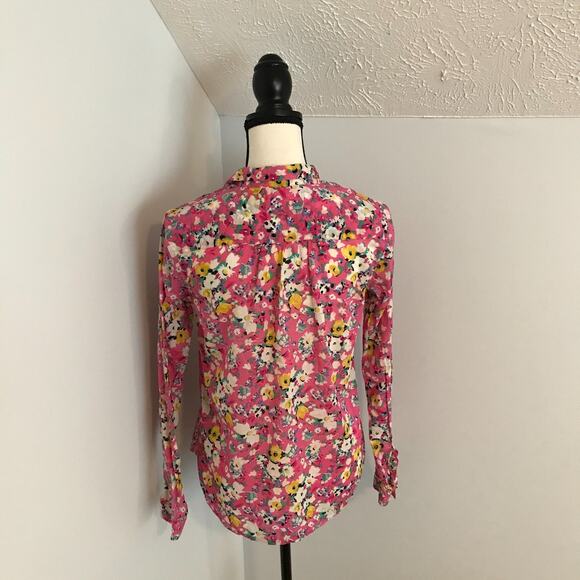 Anthropologie Holding Horses Women's Isla Floral Long Sleeve Blouse - Size 2 - Picture 4 of 11